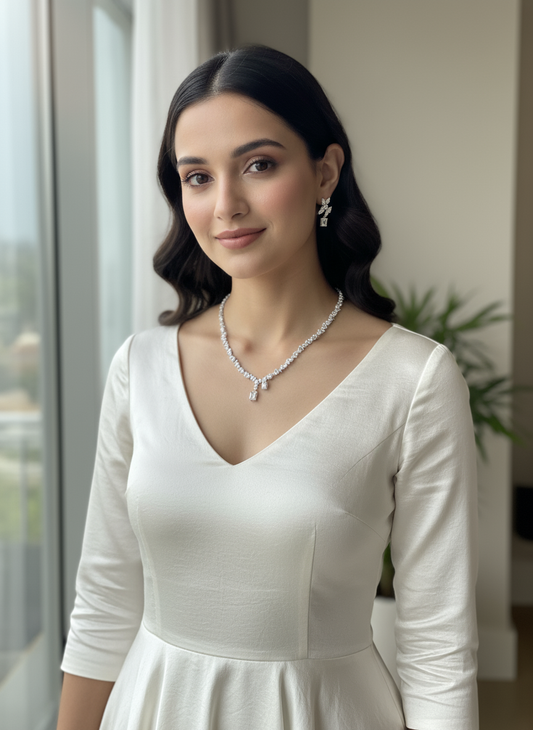 Sterling Vivid Edge Jewelry Set