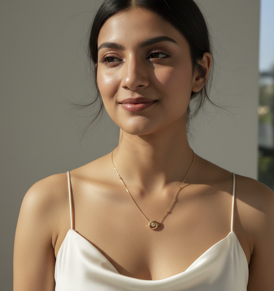 Celestial Orbit Diamond Necklace