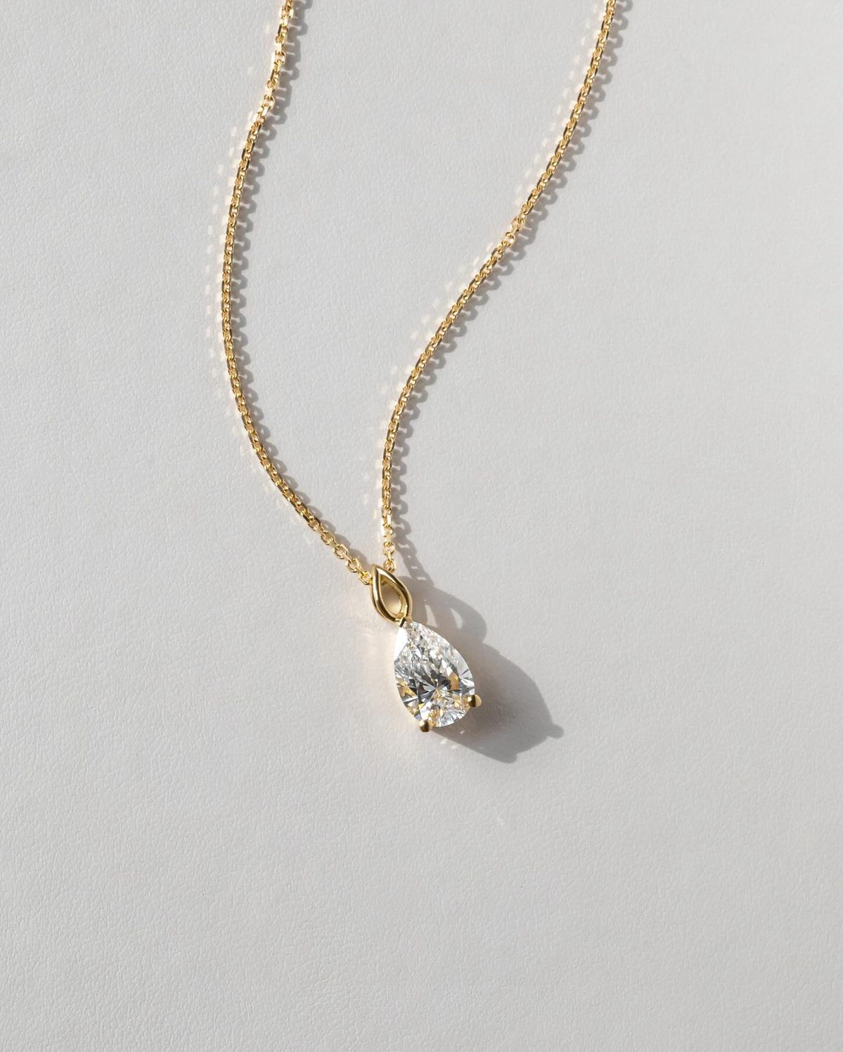Solitaire Moissanite Neckpiece - 18kt Gold Plated