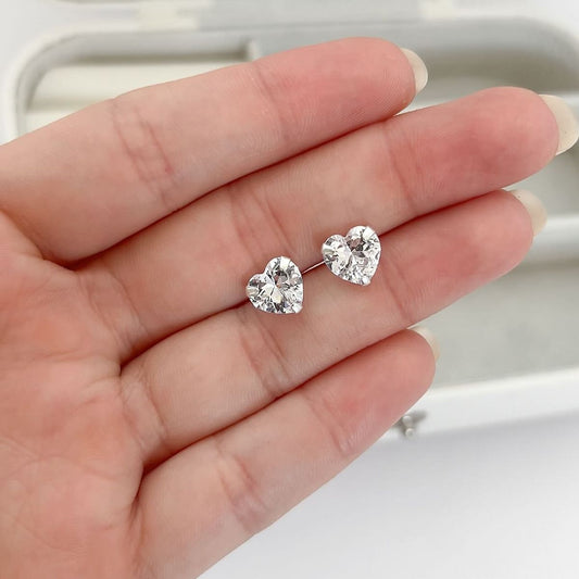 Eternal Heart Solitaire Studs