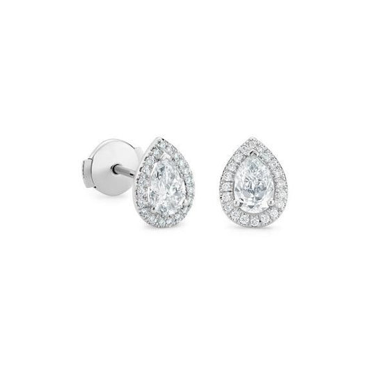 Halo Pear Studs