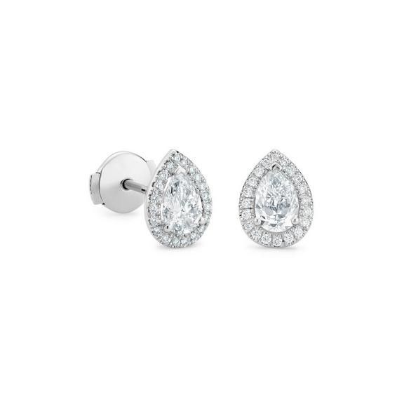Halo Pear Studs