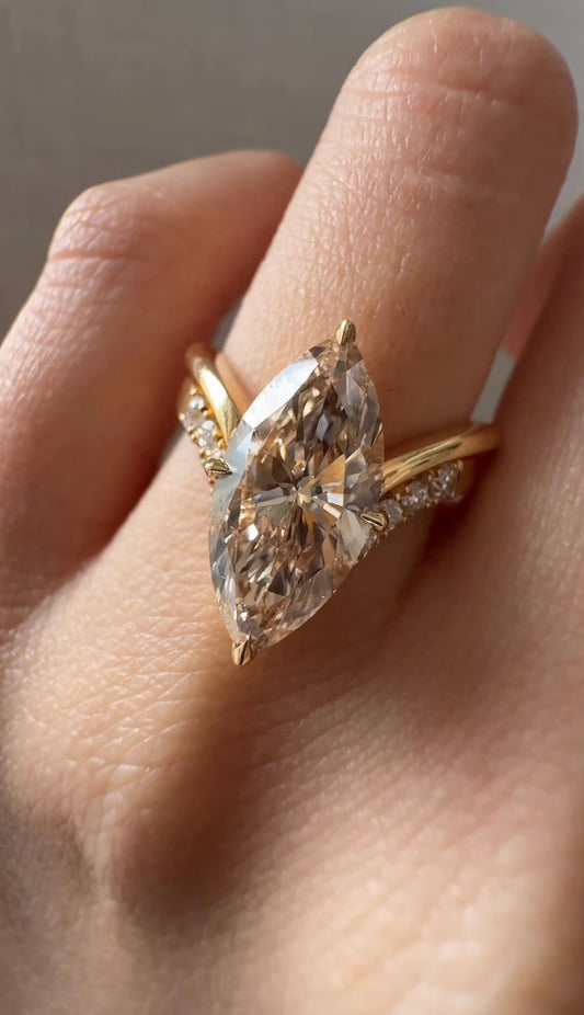 Duo marquise ring