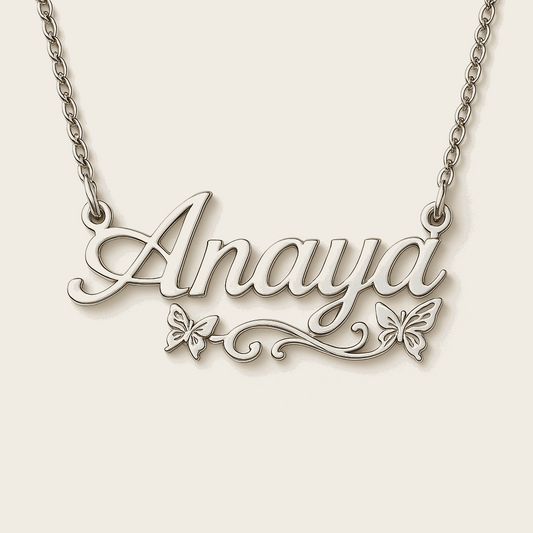 Flourish Name Pendant