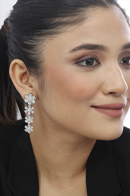 Floral Cascade Drop Earrings