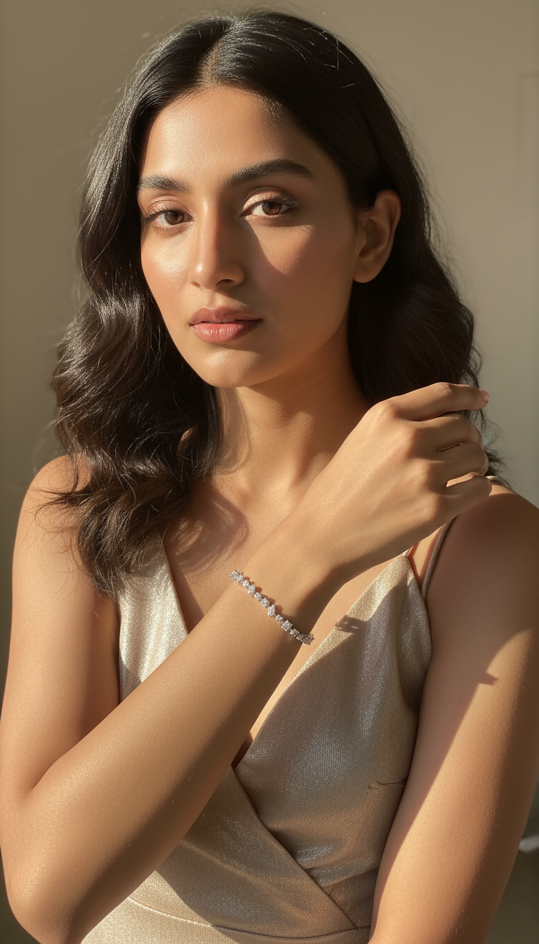 Mixed-Cut Stone Baguette Bracelet