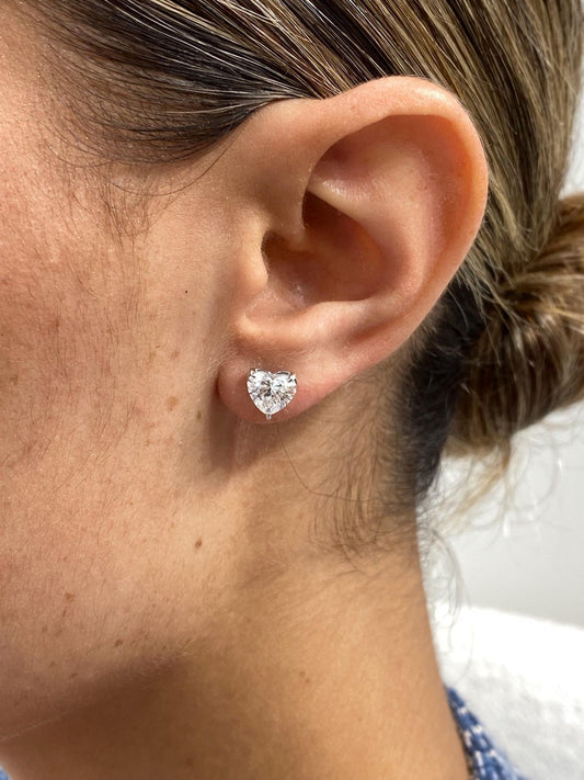 Eternal Heart Solitaire Studs