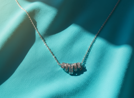 Silver Harmony Multi-Band Necklace