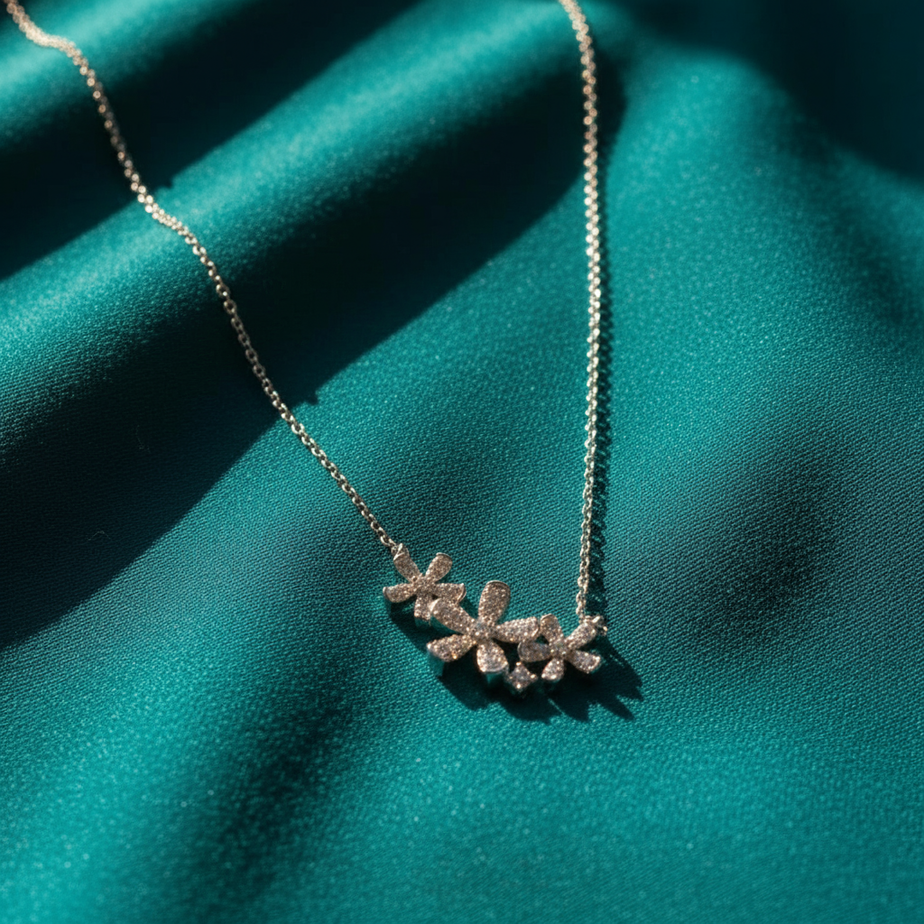 Starburst Petal Cluster Necklace