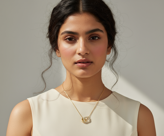 Golden Harmony Duo Necklace