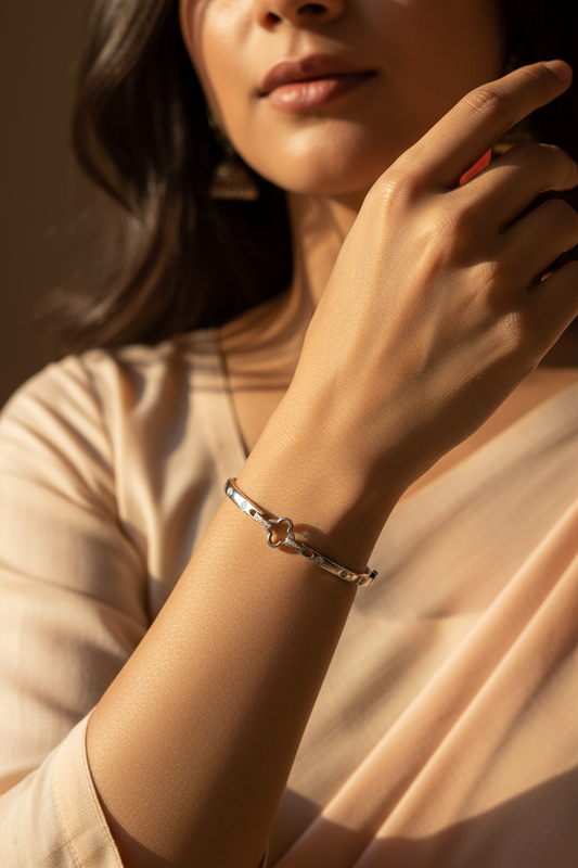 Open Clover Cuff Bracelet