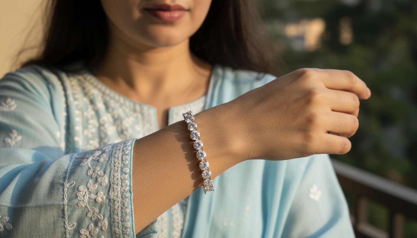 Rose Gold Tennis Bracelet