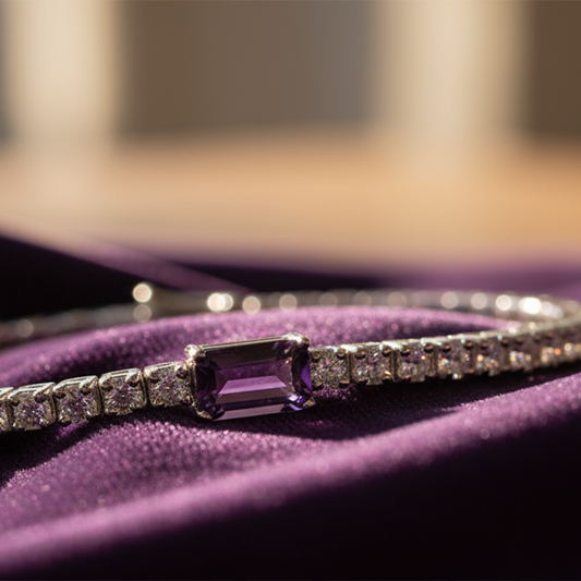 Emerald Centre Stone Tennis Bracelet