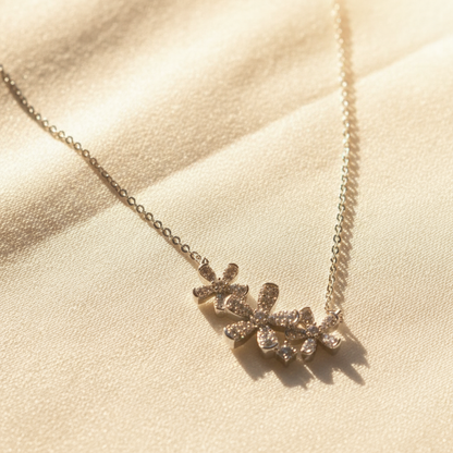 Starburst Petal Cluster Necklace