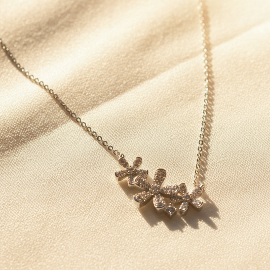 Starburst Petal Cluster Necklace
