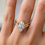 Duo marquise ring