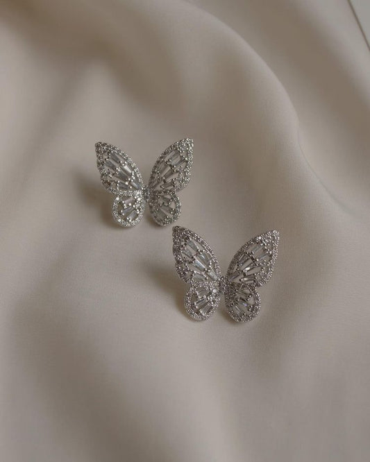 Crystal Butterfly Studs