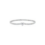 Heart Center Tennis Bracelet