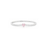 Heart Center Tennis Bracelet