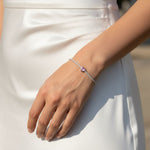 Heart Center Tennis Bracelet