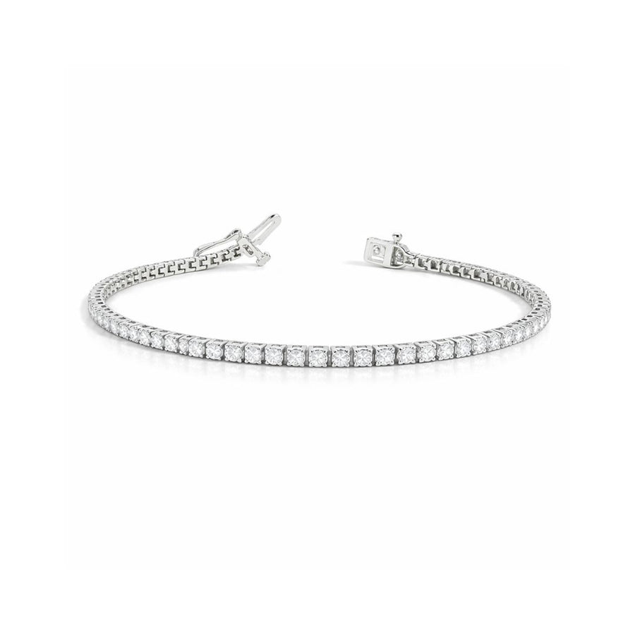 Silver Zircon Tennis Bracelet Mini Match