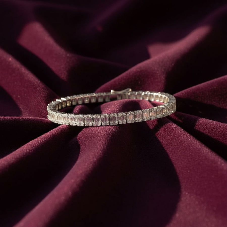 Emerald Cut Tennis Bracelet