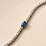 Emerald Centre Stone Tennis Bracelet