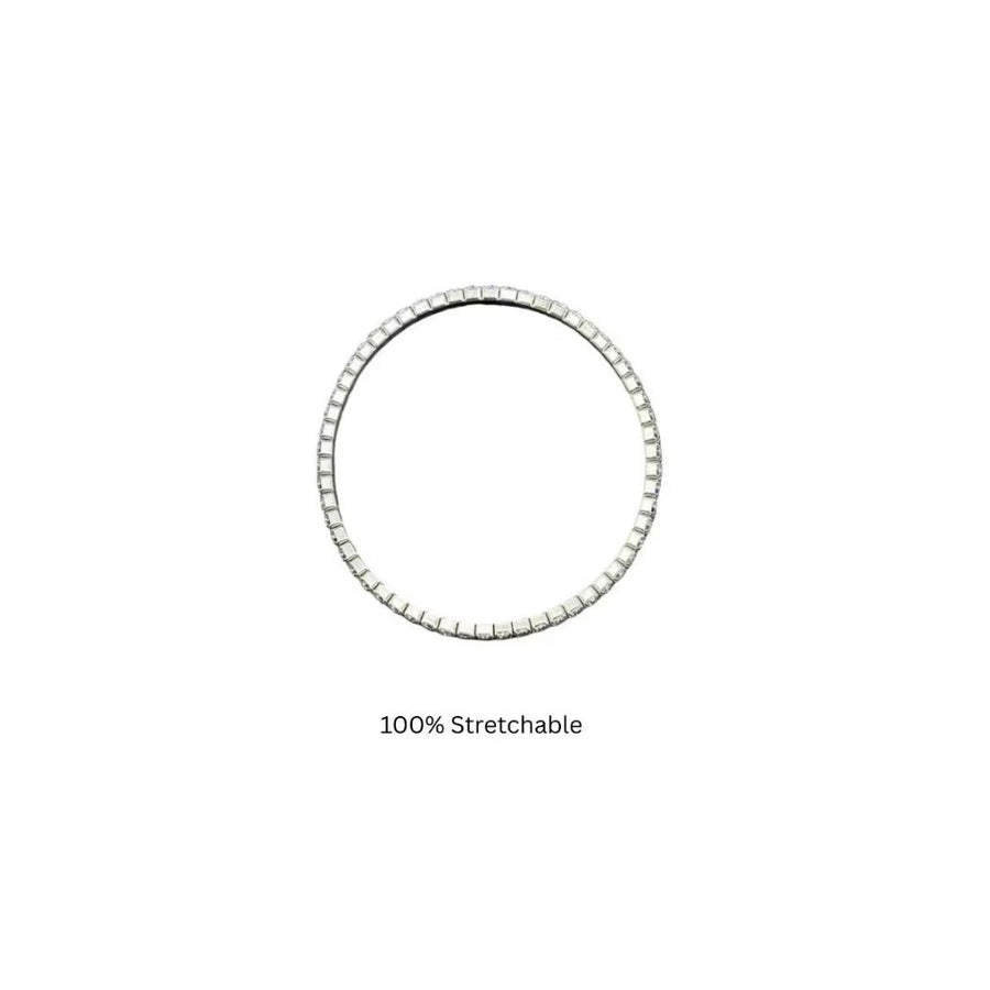Silver Stretchable Tennis Bracelet