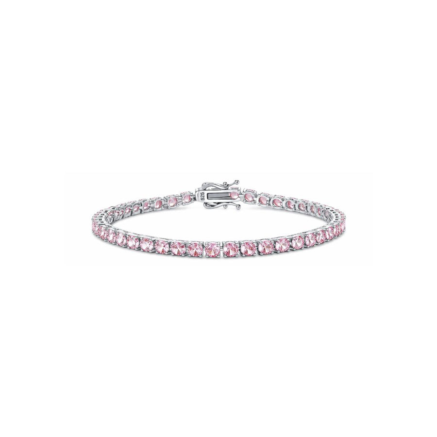 Delicate Pink Tennis Bracelet