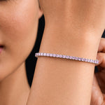 Delicate Pink Tennis Bracelet