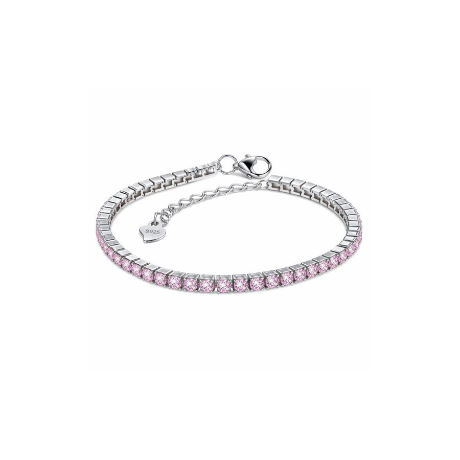 Delicate Pink Tennis Bracelet