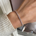 Delicate Pink Tennis Bracelet