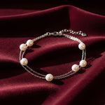 Dual Line Pearl Bracelet