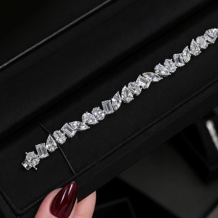 Mixed-Cut Stone Baguette Bracelet Signature