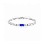 Emerald Centre Stone Tennis Bracelet