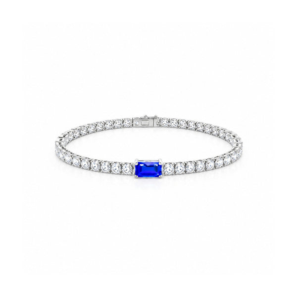 Emerald Centre Stone Tennis Bracelet