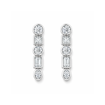Mix Stone Climber Earrings