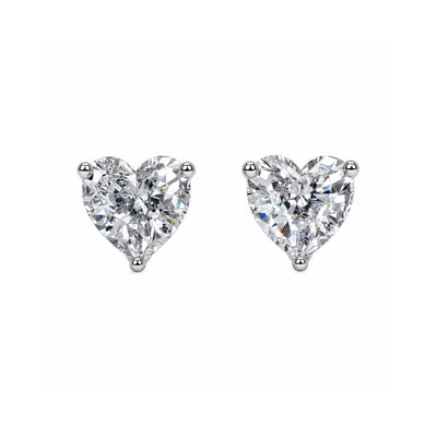 Eternal Heart Solitaire Studs