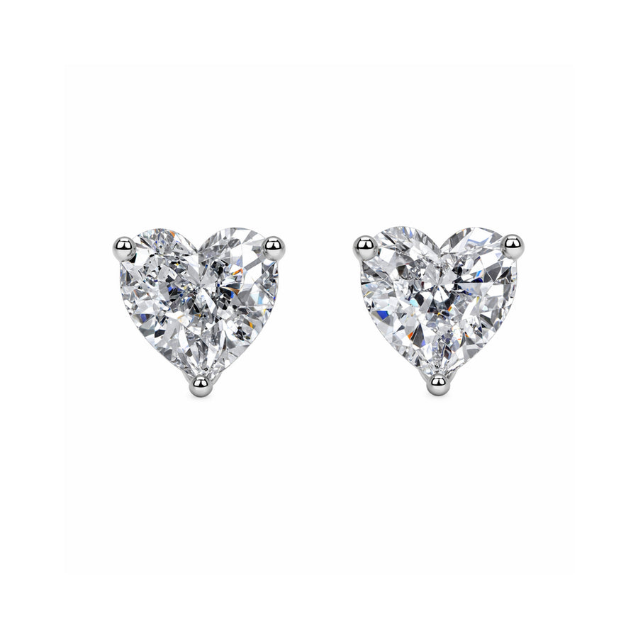 Eternal Heart Solitaire Studs