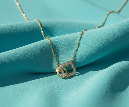 Golden Harmony Duo Necklace