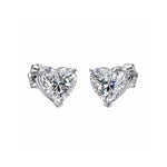 Eternal Heart Solitaire Studs