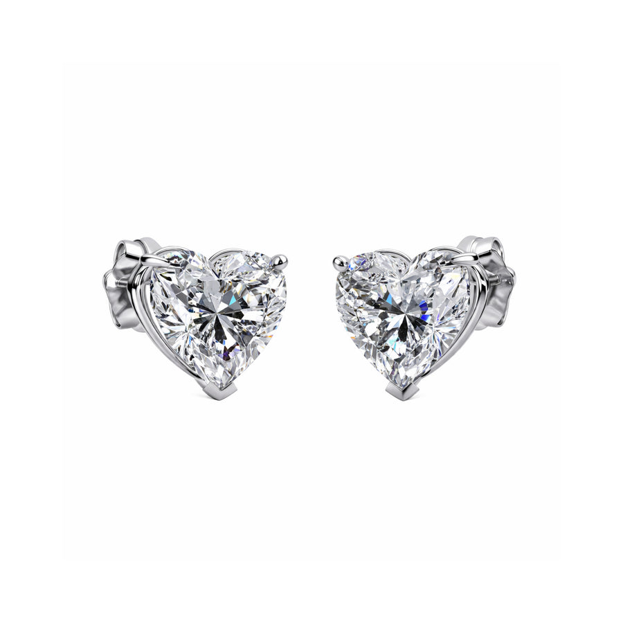Eternal Heart Solitaire Studs