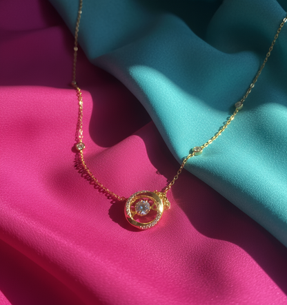 Celestial Orbit Diamond Necklace