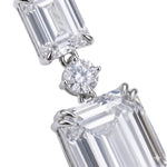 Emerald-Cut Statement Drop Earrings