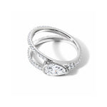 The Pear Pavé Ring