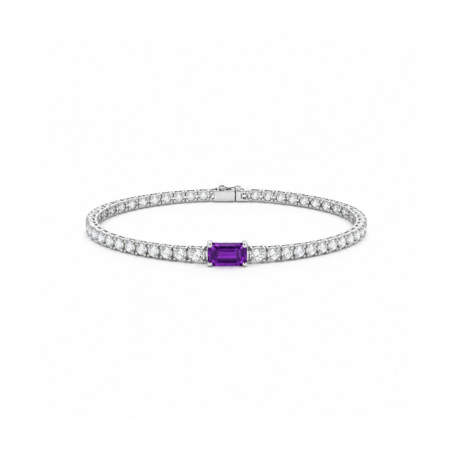 Emerald Centre Stone Tennis Bracelet