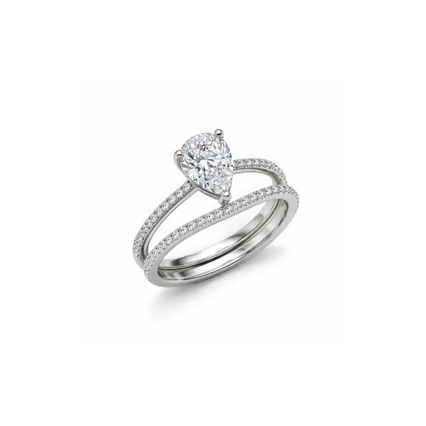 Solitaire Pear-Cut Ring