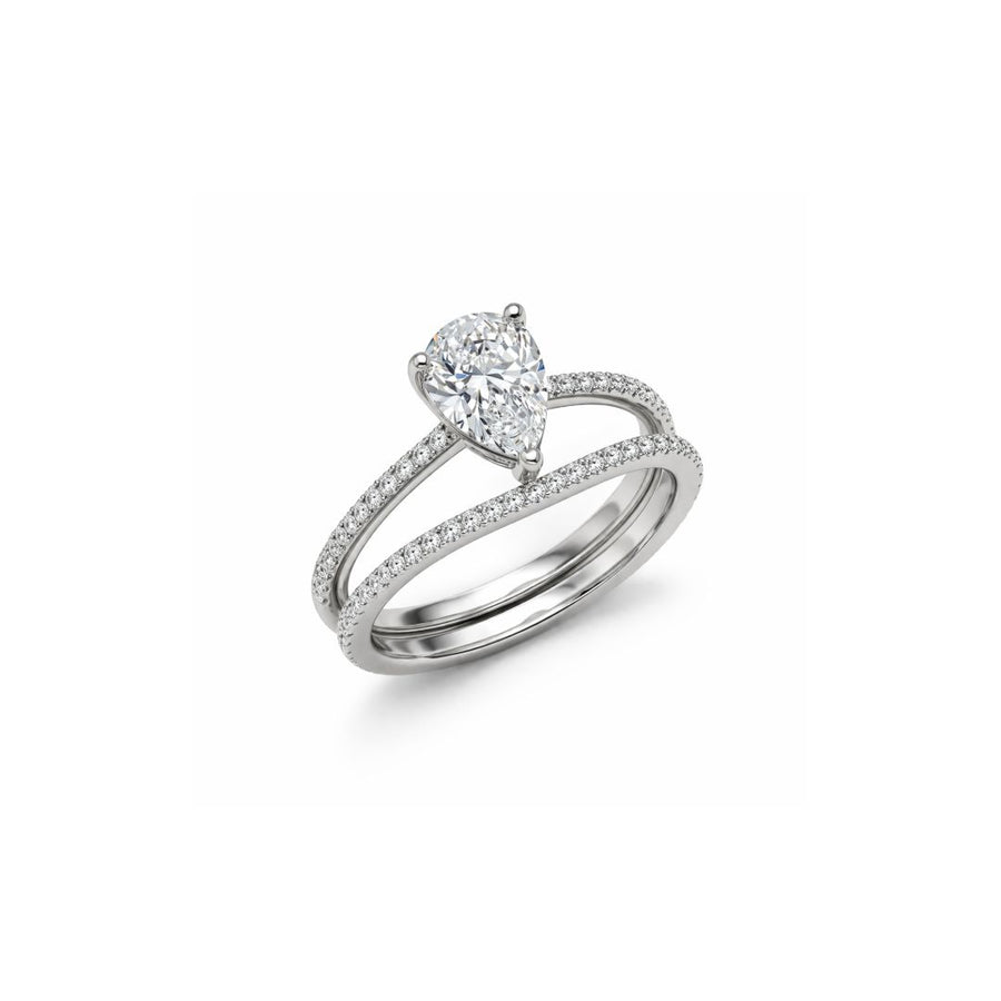 Solitaire Pear-Cut Ring