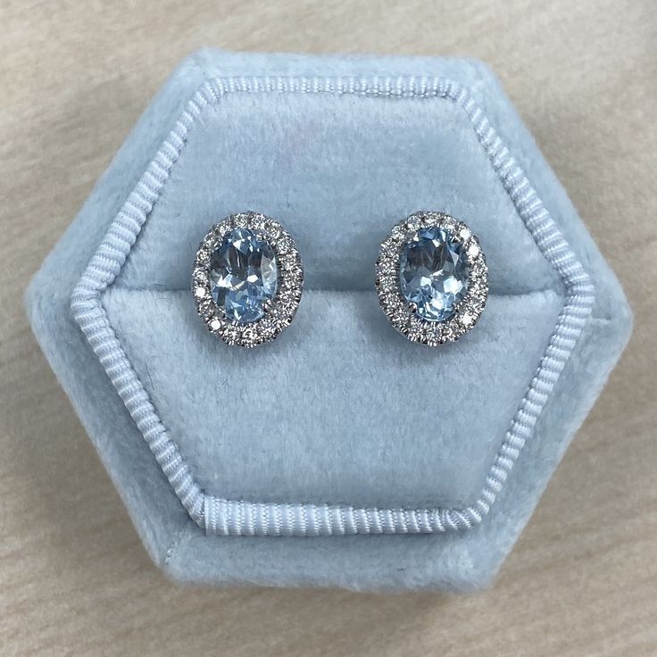 Celeste Aquamarine Studs
