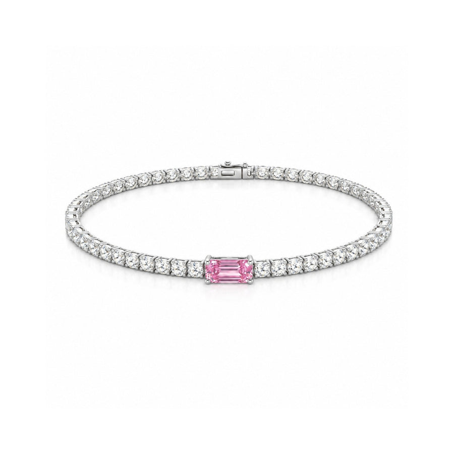 Emerald Centre Stone Tennis Bracelet